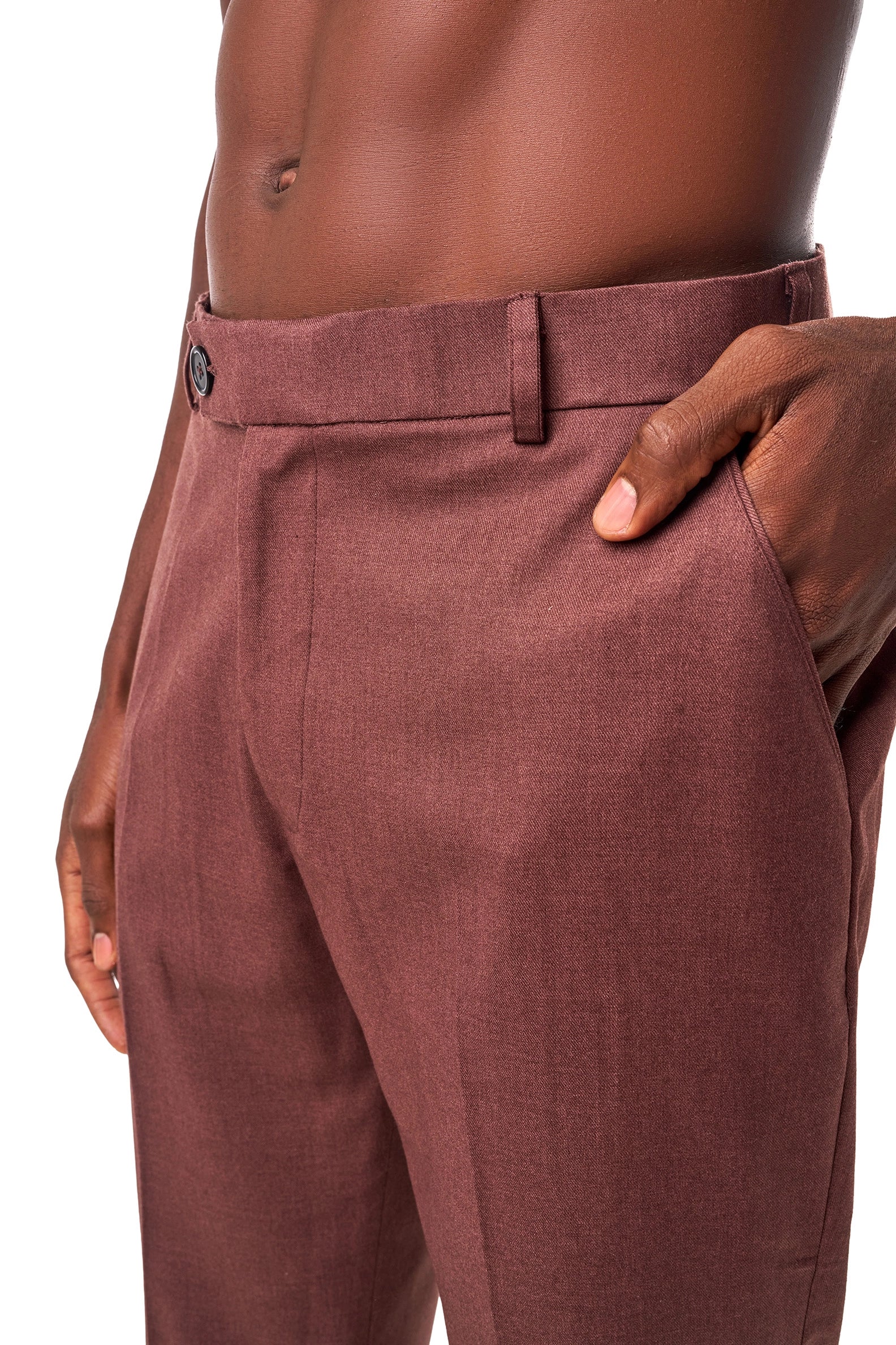 Burnt Burgundy Trousers