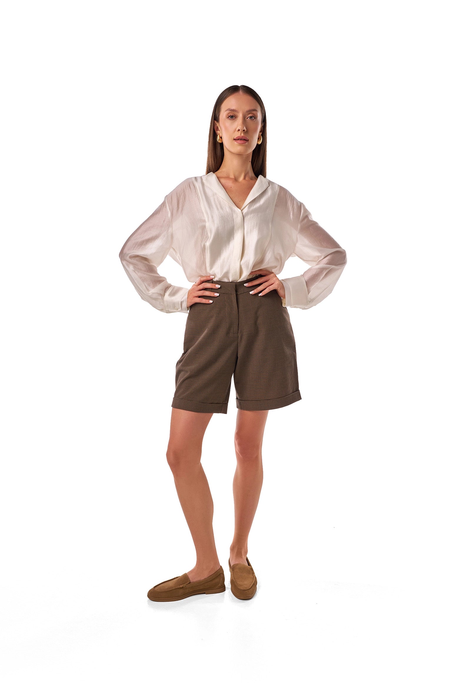 Pleated Tailored Shorts